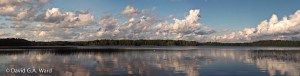The Other Shore- Peruvesi, Mäntyharju, Central Finland.Taken in Finland on my Family’s lake. This panorama has been stitched together in Photoshop from about 10 portrait images of the lake. The image is how the lake looked on that day I took the photographs.